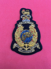 Queen’s Crown The Corps of Royal Marines Embroidered Bullion Wire Blazer Badge